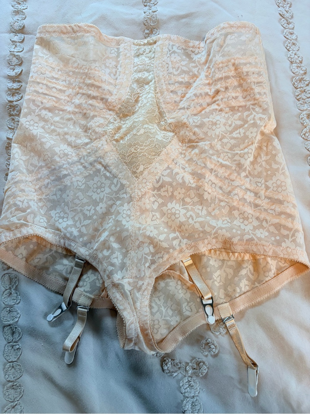Rago 6107X Lace High-Waist Shapewear Girdle Sz 5x/40